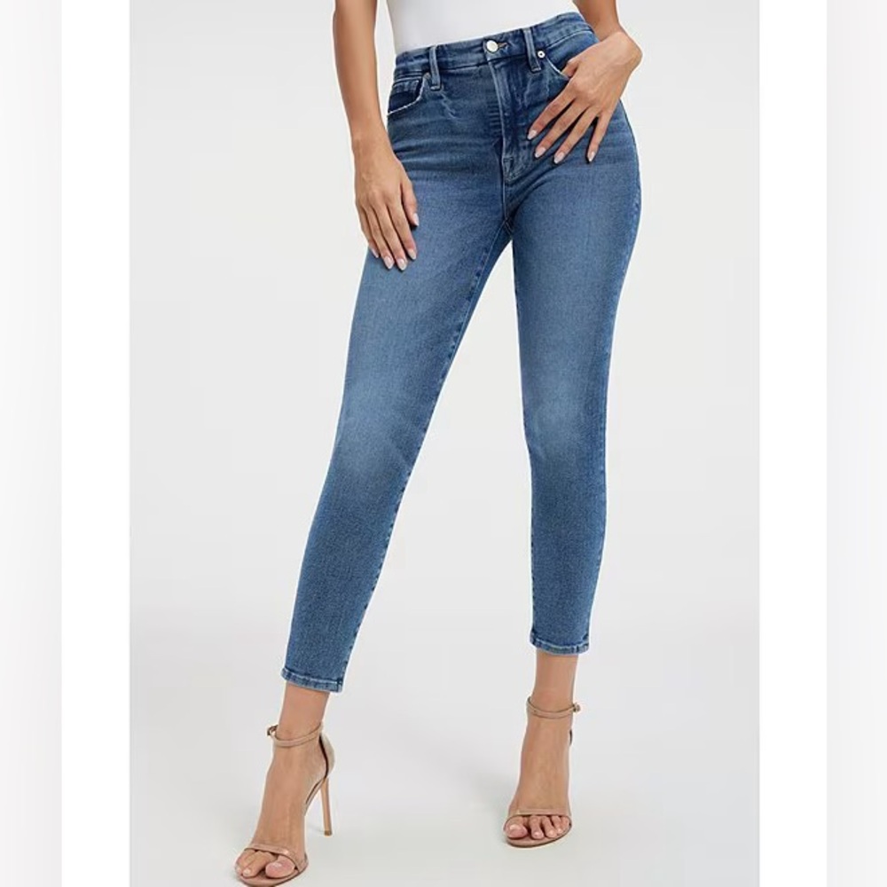 Good American BNWT! Good Waist Skinny Cropped Jeans SZ. 12